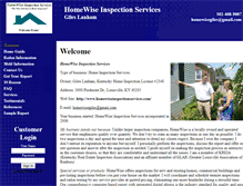 Tablet Screenshot of homewiseinspectionservices.com